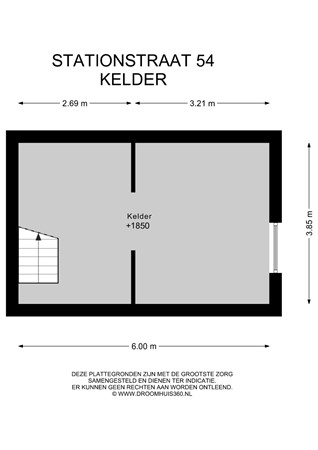 Floorplan - Stationstraat 54, 6191 BG Beek